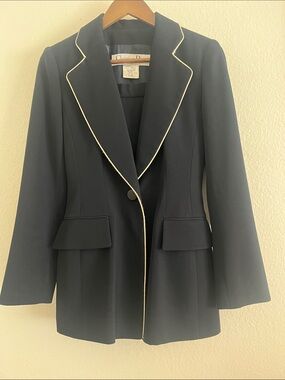 Vintage Christian Dior Boutique Paris Navy Suit